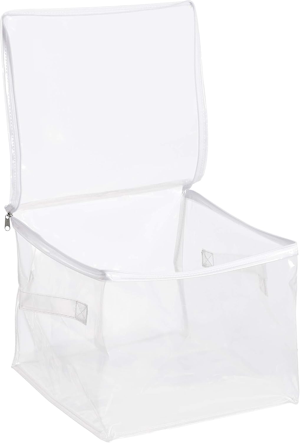 Amazon Basics Clear Zippered Storage Bags for Closet Organization. Stackable Clothing and Linen Storage Containers. 3-Pack - Image 3