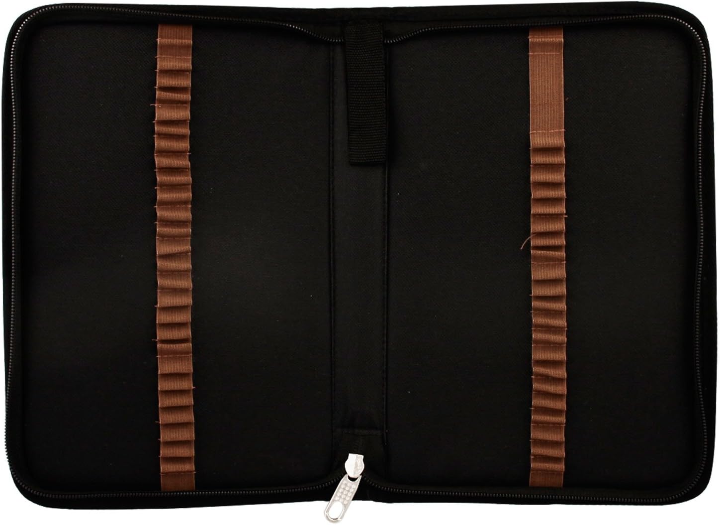 US Art Supply 48 Slot Zippered Nylon Pencil Carry Case - Size: 11.4 x 7.6 x1.4